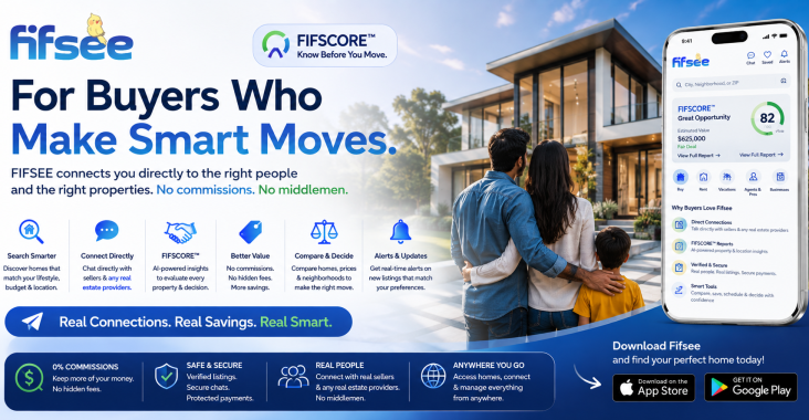 Fifsee Buyer banner — FIFSCORE, budget and neighborhood intelligence for smarter home buying