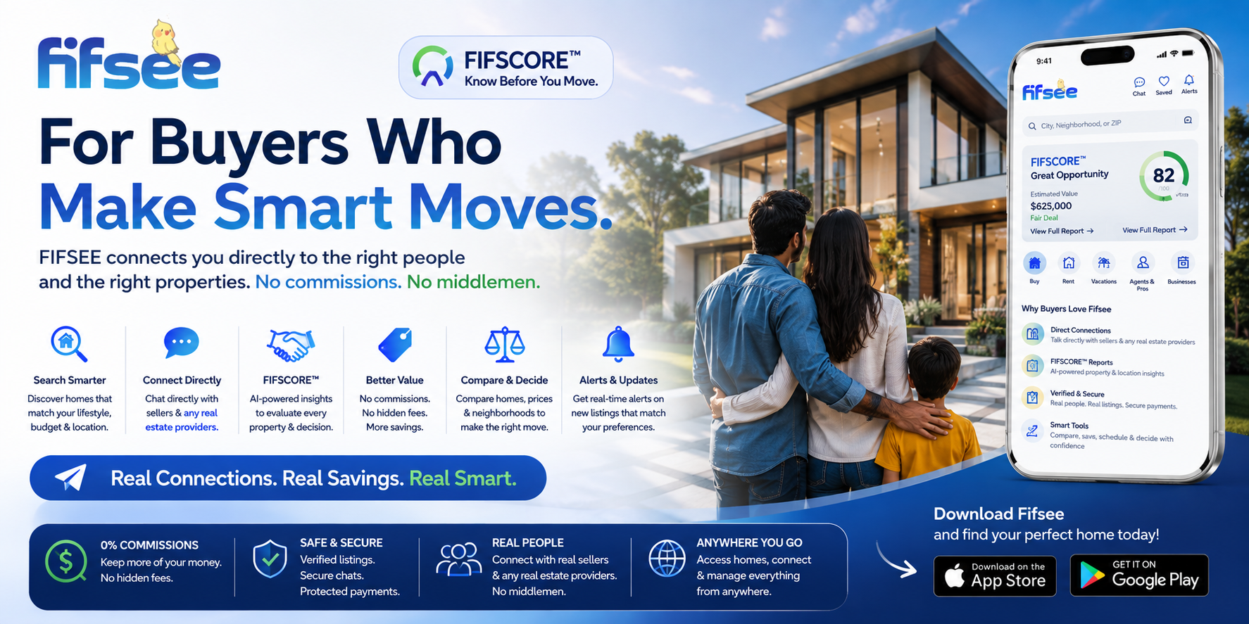 Fifsee Buyer banner — FIFSCORE, budget and neighborhood intelligence for smarter home buying